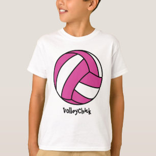 Rosa volleyboll (anpassadet) tröja