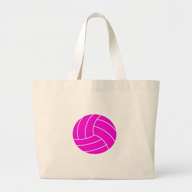 Rosa volleyboll jumbo tygkasse (Framsidan)