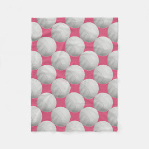 Rosa volleybollullfilt fleecefilt