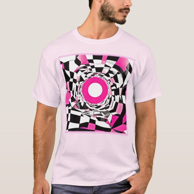 Rosa Vortex: en kontrollerad nedgång T Shirt (Framsida)