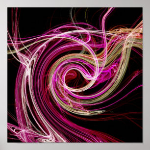 Rosa Vortex Poster