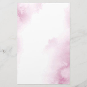 Rosa Watercolor Abstrakt Ram Brevpapper