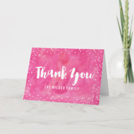 Rosa Watercolor Baby Shower | Tack-kort Tack Kort