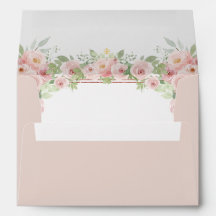 Rosa Watercolor Blommigt Glitter Quinceanera