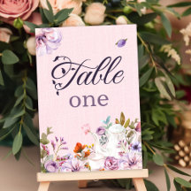 Rosa Watercolor Blommigt Tea Party Theme