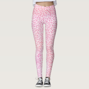 Rosa Watercolor Butterflies Mönster Leggings