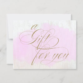 Rosa Watercolor Calligraphy Gift Certificate