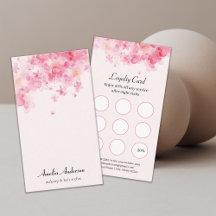 Rosa Watercolor Flowers Makeup Artist