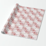 Rosa Watercolor Flowers Shiny Glitter Modern Presentpapper<br><div class="desc">Rosa Watercolor Flowers Shiny Glitter Modern Wrapping Papper. Unik,  vacker utformning av snyggten. Lätt att vara personlig. Teckensnittet stil,  storlekt och färg kan ändras. Matchande objekt är tillgängliga.</div>