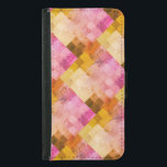 Rosa Watercolor Geometric Mönster Plånboksfodral För Samsung Galaxy S5<br><div class="desc">Rosa Orange Watercolor Geometric Mönster Samsung Galaxy S5 Wallet Case.</div>