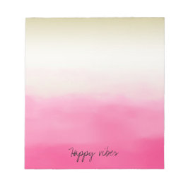 Rosa Watercolor Glam Guld Tie Dye Anteckningsblock