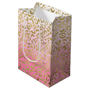 Rosa Watercolor Guld Leopard