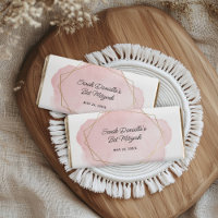 Rosa Watercolor Guld Ram Candy Pub Wrapper