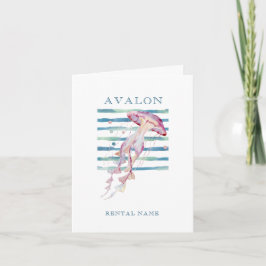 ROSA WATERCOLOR JELLYFISH, VACATION RENTAL BLANK TACK KORT
