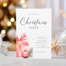 Rosa Watercolor jul Party
