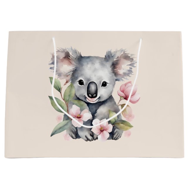 Rosa Watercolor Koala Bear (Framsidan)