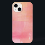 Rosa Watercolor Ombre Namn<br><div class="desc">Rosa Watercolor Ombre Namn-fodral har rosa-,  lavender-,  lila-,  - och korallvattenfärgseffekt,  plus ditt namn.</div>