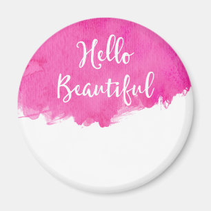 Rosa Watercolor Paint Splatter Hej Beresh Magnet