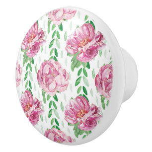 Rosa Watercolor Peonies Knopp