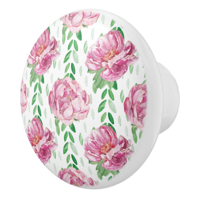 Rosa Watercolor Peonies Knopp (Höger)