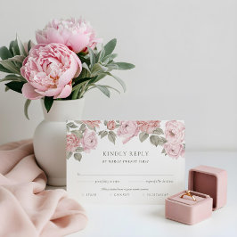 Rosa Watercolor Peony Blommigts OSA Entrée Choices