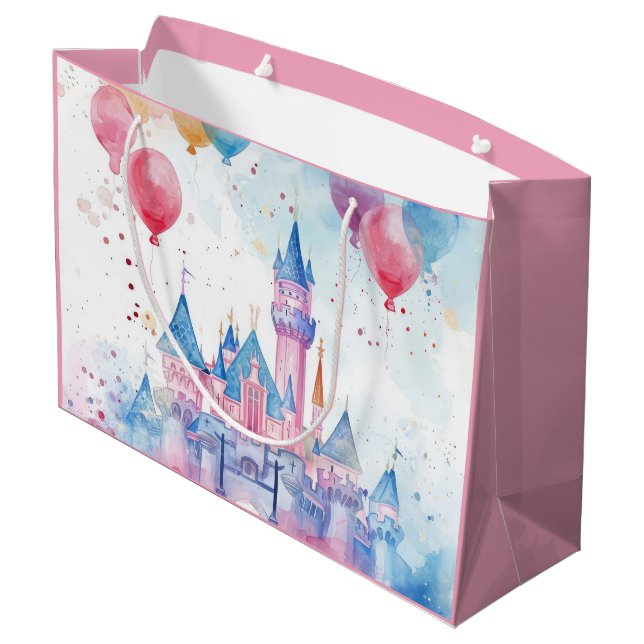 Rosa Watercolor Princess Castle (Baksidan Vinklad)