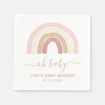 Rosa Watercolor Rainbow Baby Shower
