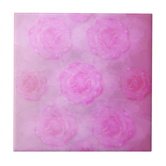 ROSA Watercolor ro Kakelplatta (Framsidan)