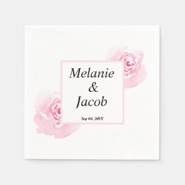Rosa Watercolor Ro Pappersservett