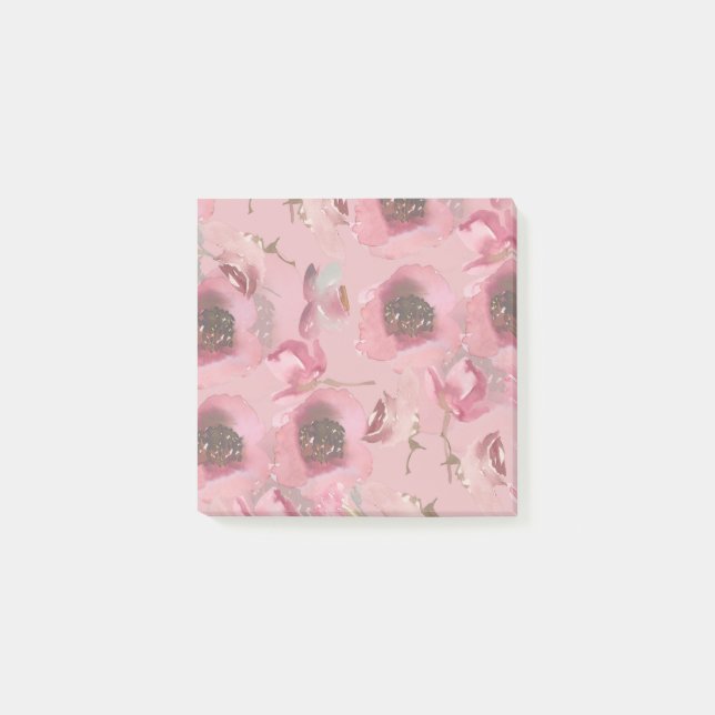 Rosa Watercolor Ro Post IT Notes Post-it Block (Framsida)