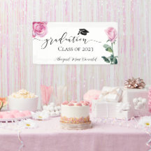 Rosa Watercolor Ro Studentfest Banner