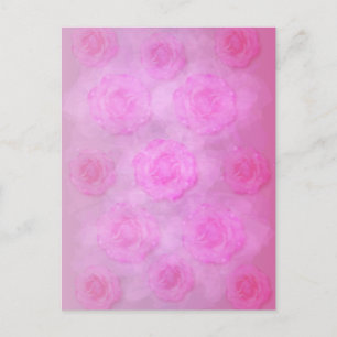 ROSA Watercolor ro Vykort