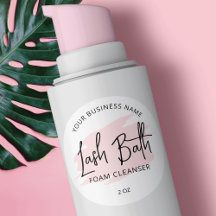Rosa Watercolor Script Lash Bath Cleanser