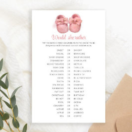 Rosa Watercolor Shower Baby Shower, skulle hon hel