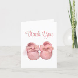 Rosa Watercolor Shower Baby Shower Tack Kort