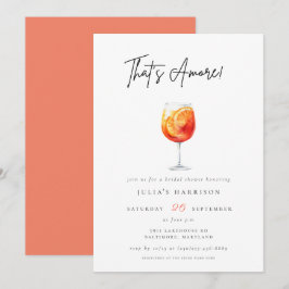Rosa Watercolor som är Amore Spritz-Möhippa Inbjudningar