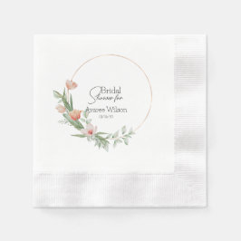 Rosa Watercolor Tulips Möhippa Pappersservett