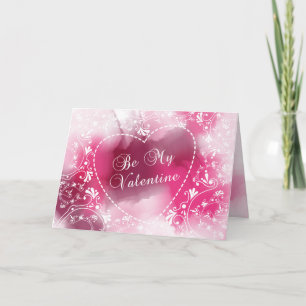 Rosa Watercolor Valentine Helgkort