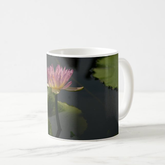 Rosa Waterlily Kaffemugg (Framsida höger)