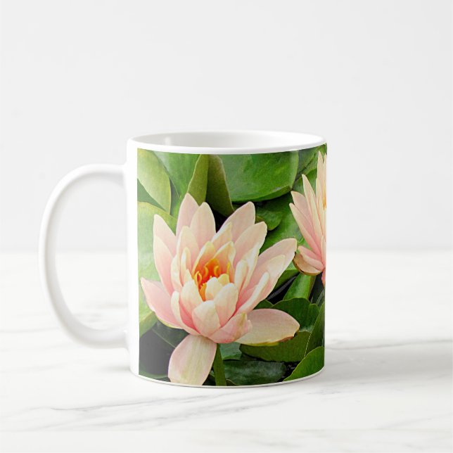 Rosa Waterlily-kvartetten Mugg (Vänster)