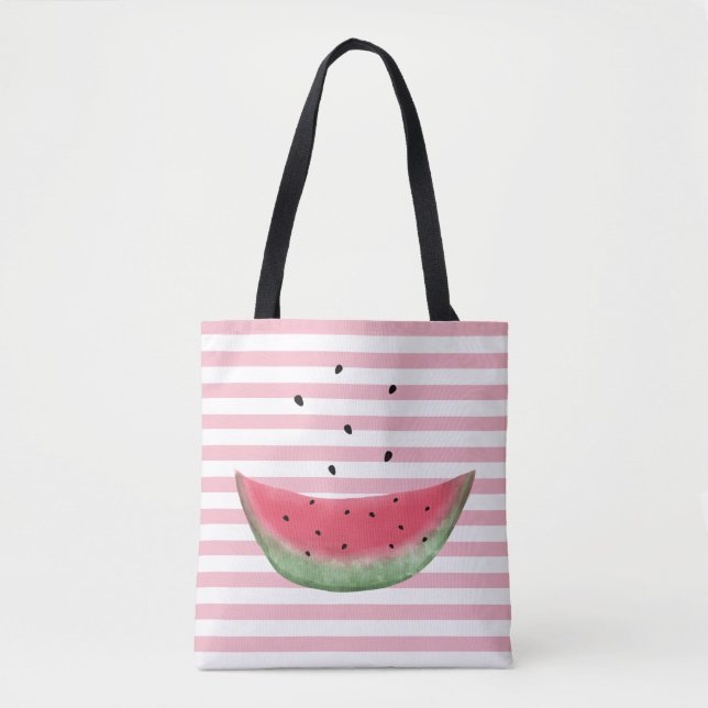 Rosa Watermelon Anpassningsbar Shoulder Tote bags Tygkasse (Framsida)