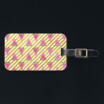 Rosa Watermelon och Gult Rand sommaren Mönster Bagagebricka<br><div class="desc">Cute Rosa Watermelon och Gult Rand Summer Mönster. Den här Roligten Rosa Watermelon med Black Seeds Fruit Print är perfekt för en sommarfödelsedagspresent.</div>