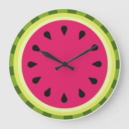 Rosa Watermelon Segment Wall Clock Stor Klocka