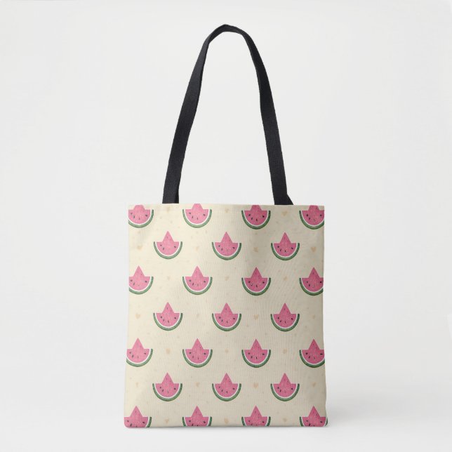 Rosa Watermelon Summer Tote Bag - allt över utskri Tygkasse (Framsida)