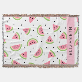 Rosa Watermelons, Watermelon Seeds, ditt namn Filt