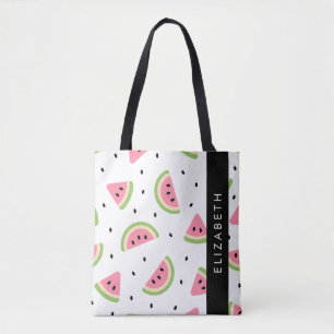 Rosa Watermelons, Watermelon Seeds, ditt namn Tygkasse