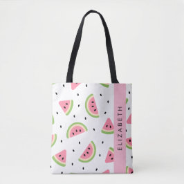 Rosa Watermelons, Watermelon Seeds, ditt namn Tygkasse