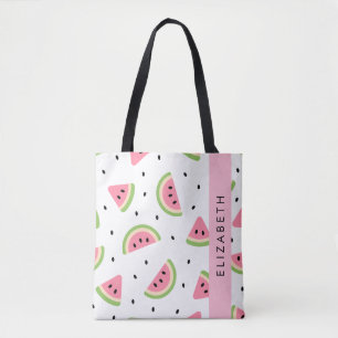 Rosa Watermelons, Watermelon Seeds, ditt namn Tygkasse