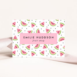 Rosa Watermelons, Watermelon Seeds, Fruit Shop Visitkort