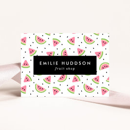 Rosa Watermelons, Watermelon Seeds, Fruit Shop Visitkort